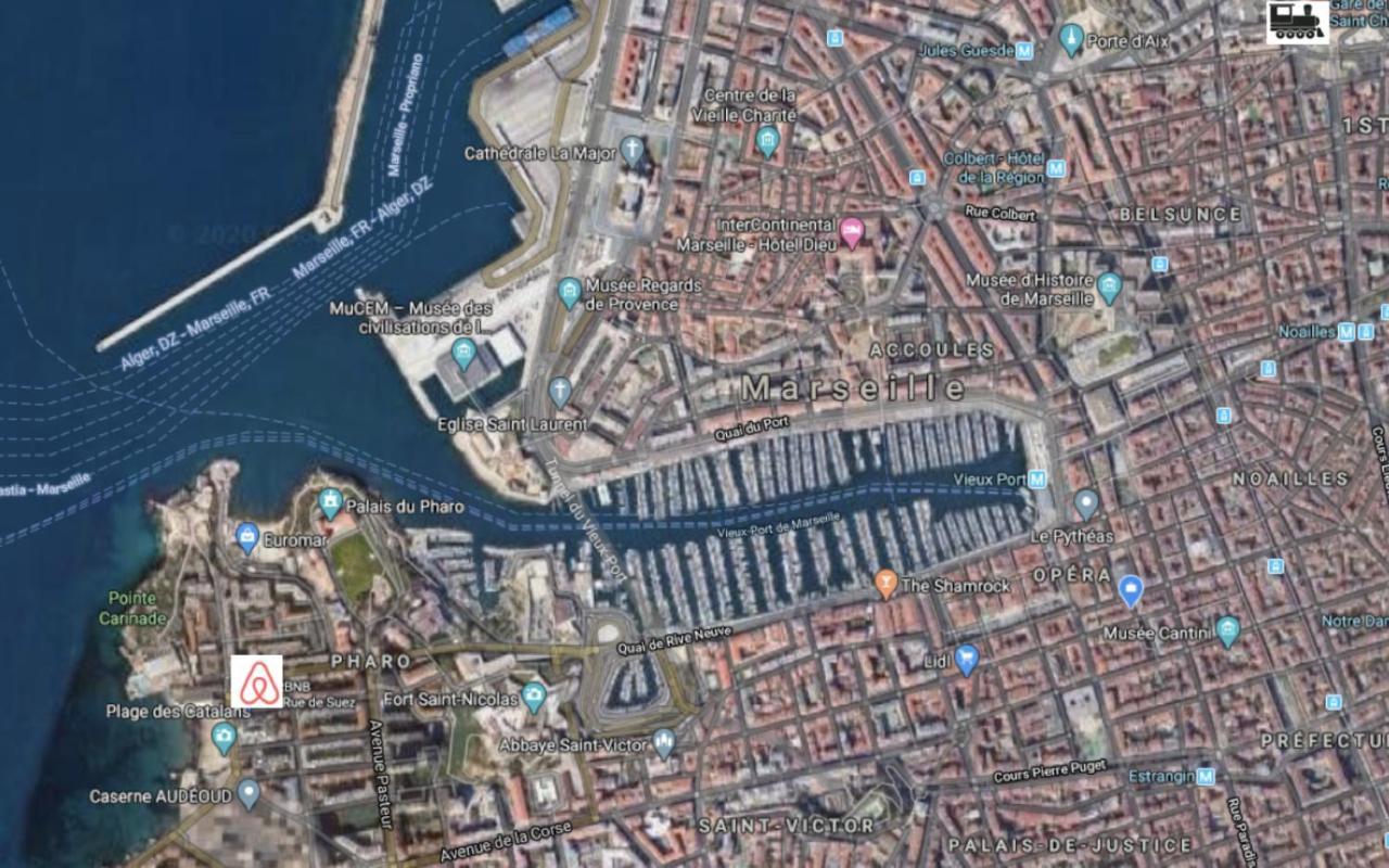 "Le Suez" Appartement Au Bord De Mer Catalans-Pharo มาร์กเซย ภายนอก รูปภาพ